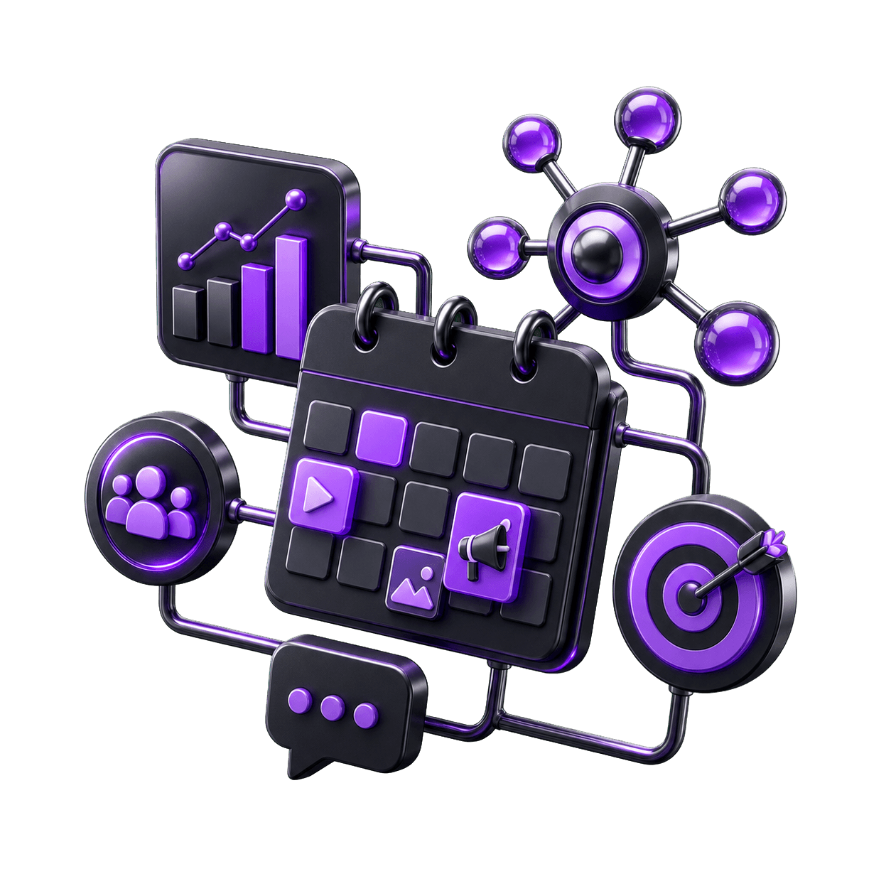 3D social media network token